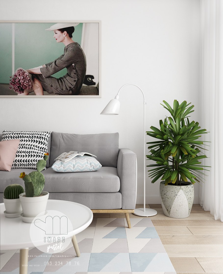 Модель в интерьере