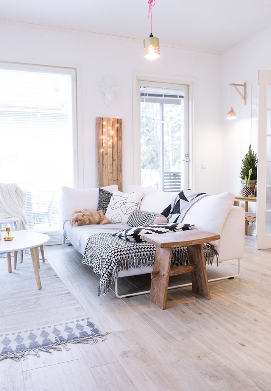 Гостиная в стиле Сканди