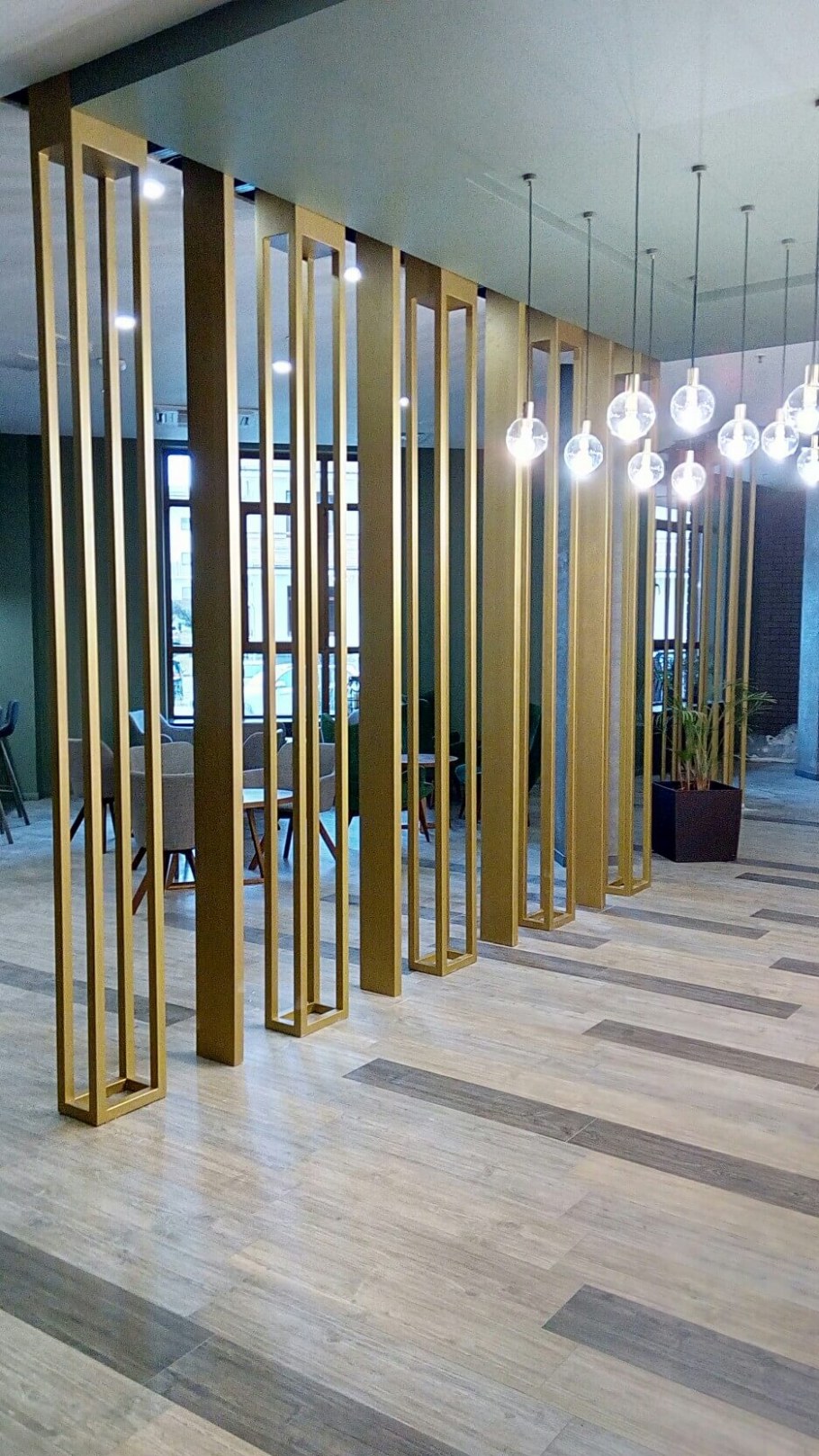 Перегородки из металлических трубок