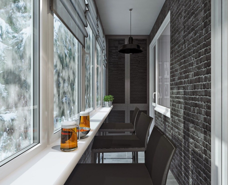 Современная утепленная лоджия