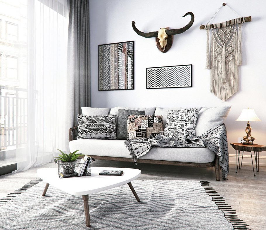 Этнический стиль в скандинавском интерьере