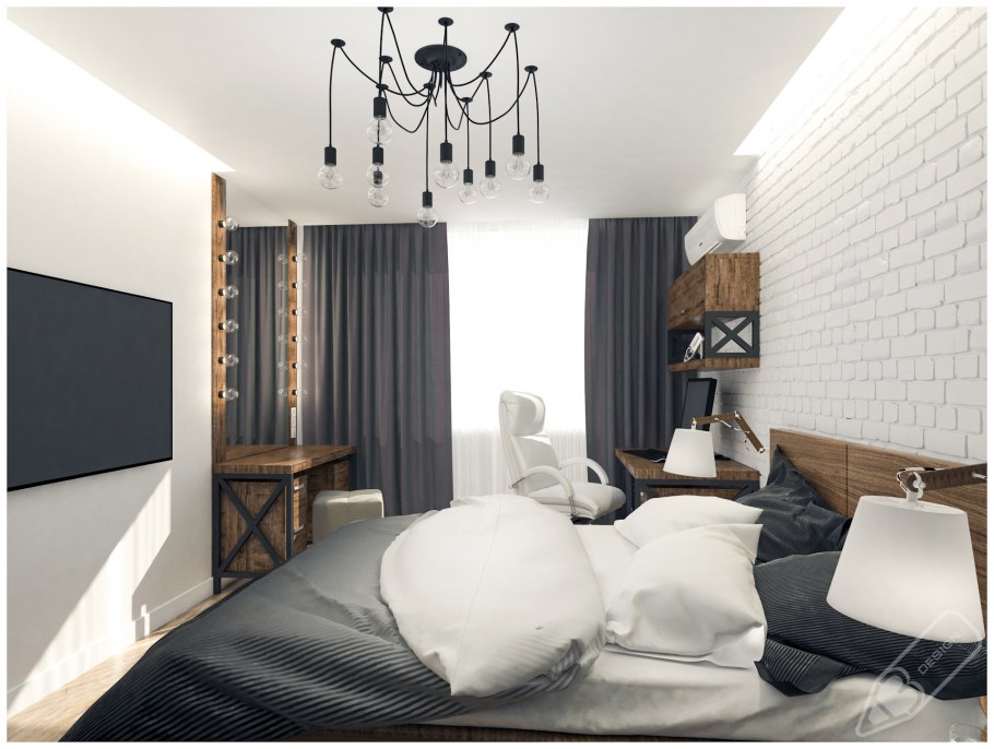 Лофт в двухкомнатной квартире