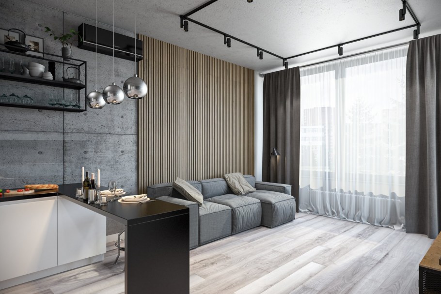 Двухкомнатная хрущевка лофт