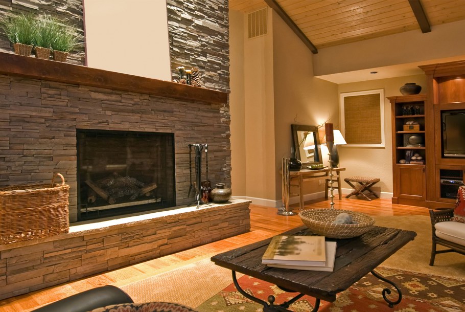 Декоративный камень в интерьере