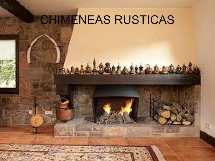 Открытый камин из камня