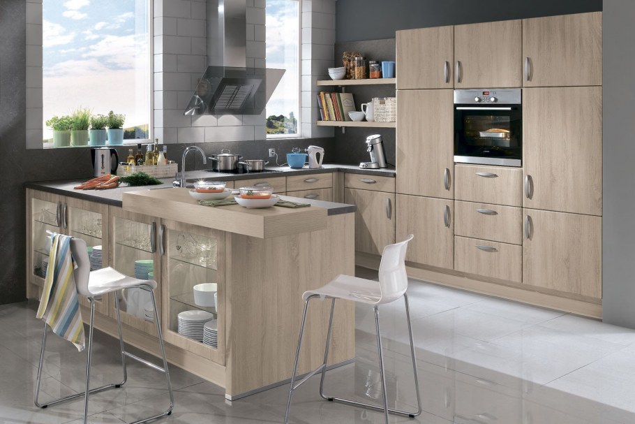 Кухонный гарнитур васаби Леруа