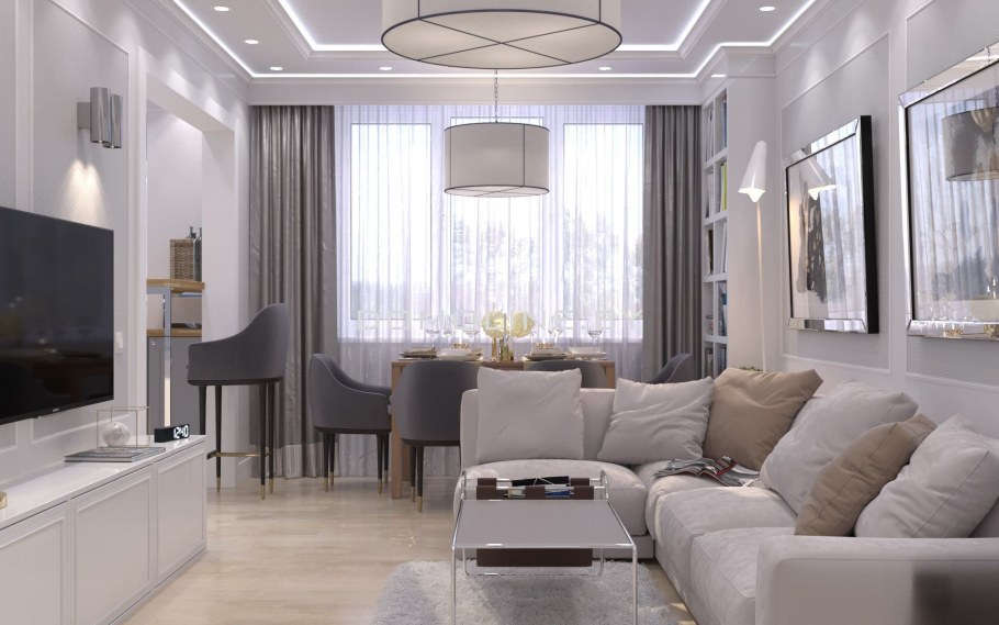 Интерьер гостиной 20 м2