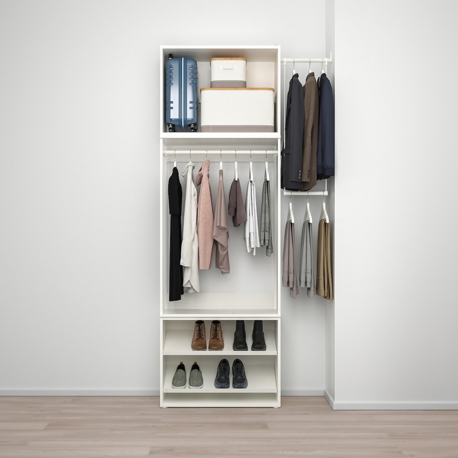 Тканевый шкаф Storage Wardrobe 130x45x175 см черный