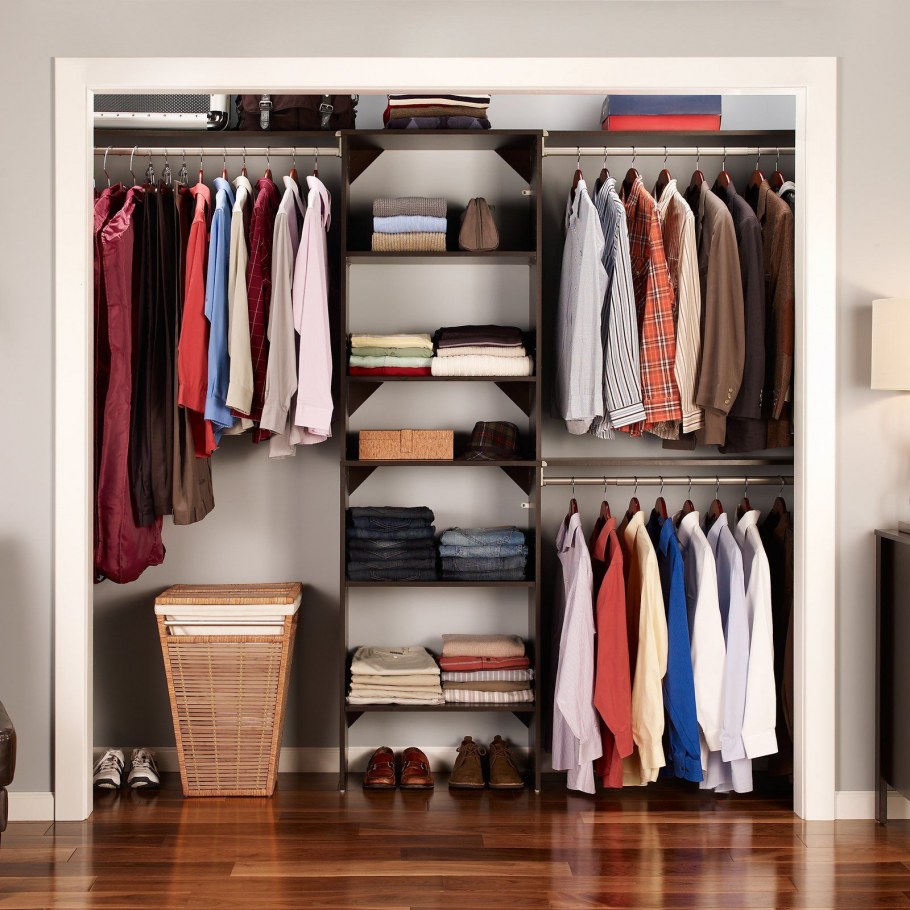 Стеллажная гардеробная аристо