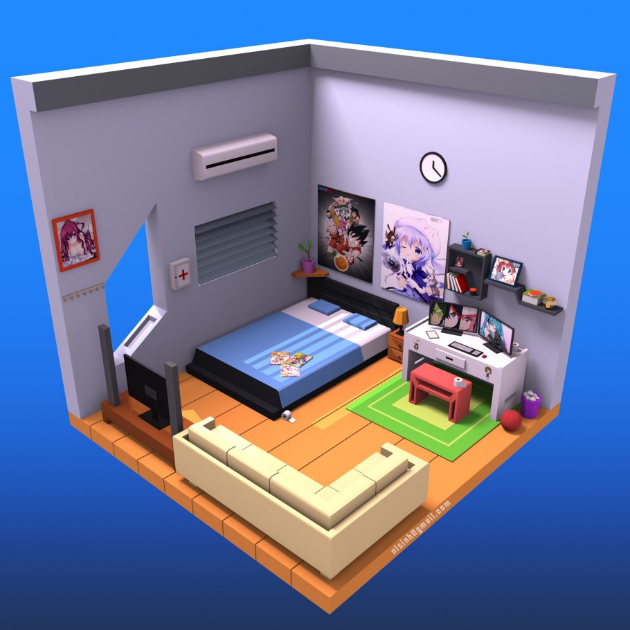 Макет детской комнаты