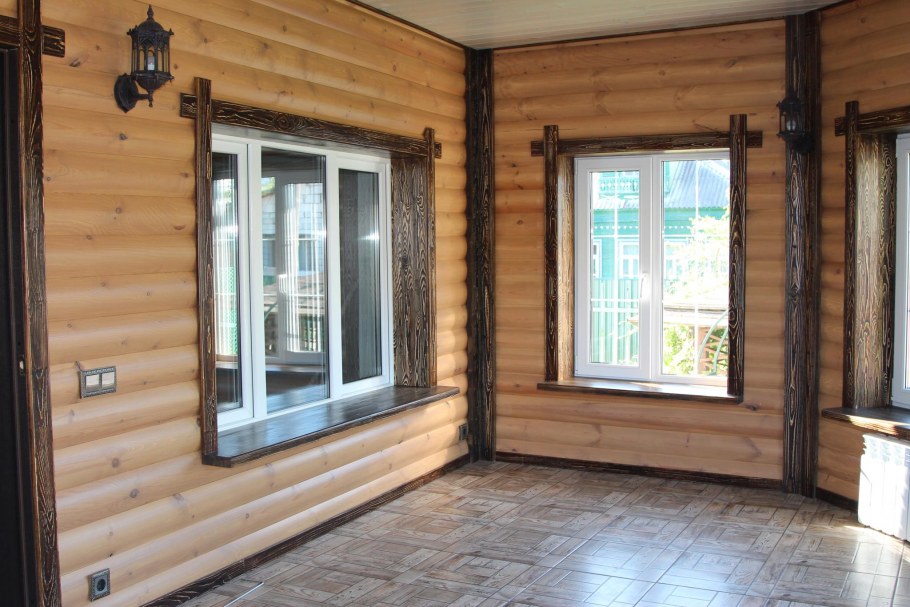 Имитация бревна для внутренней отделки