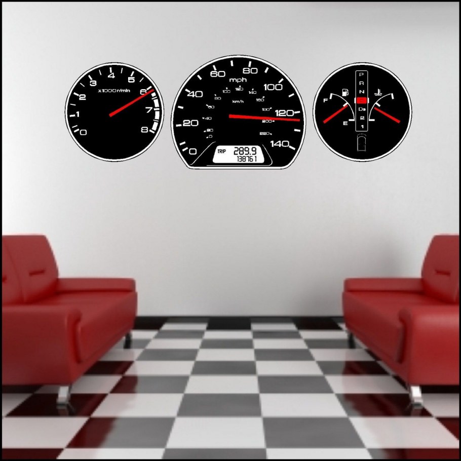 Декор интерьера автомобильной тематики