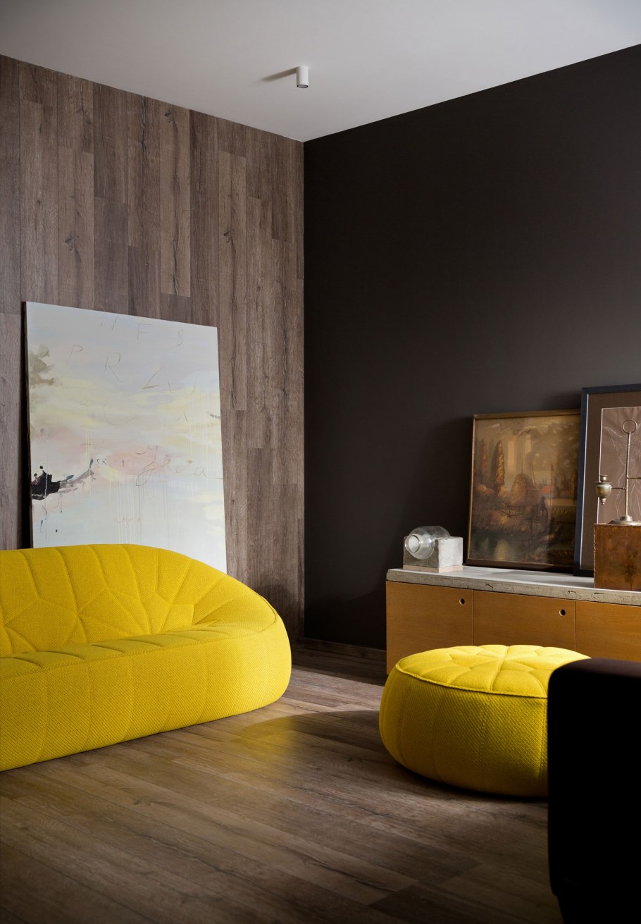 Бирюзовый и горчичный цвет в интерьере