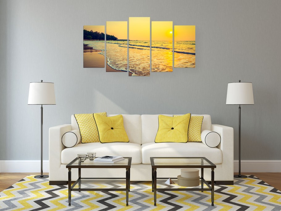 Дилан горчичный диван