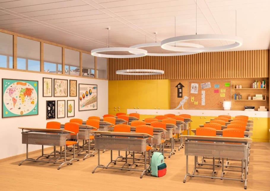 Современная школа оранжевый