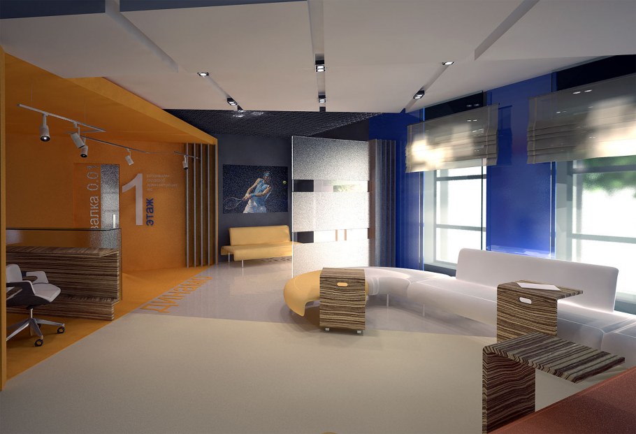 Визуализация интерьер школы