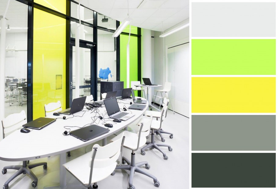 Цветовые Палитры для интерьера школы