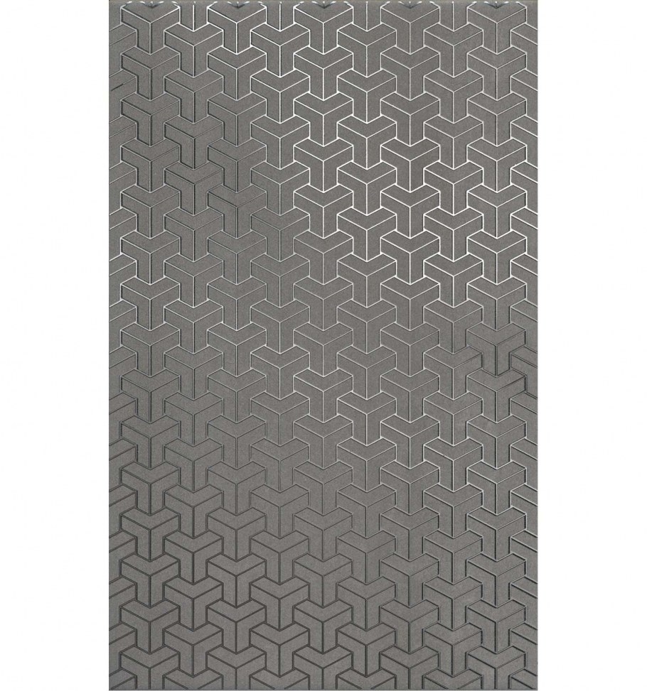 Декор Ломбардиа антрацит 25х40