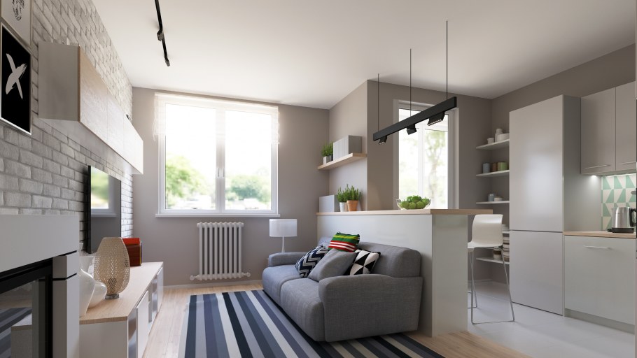 Интерьер 1 комнатной квартиры