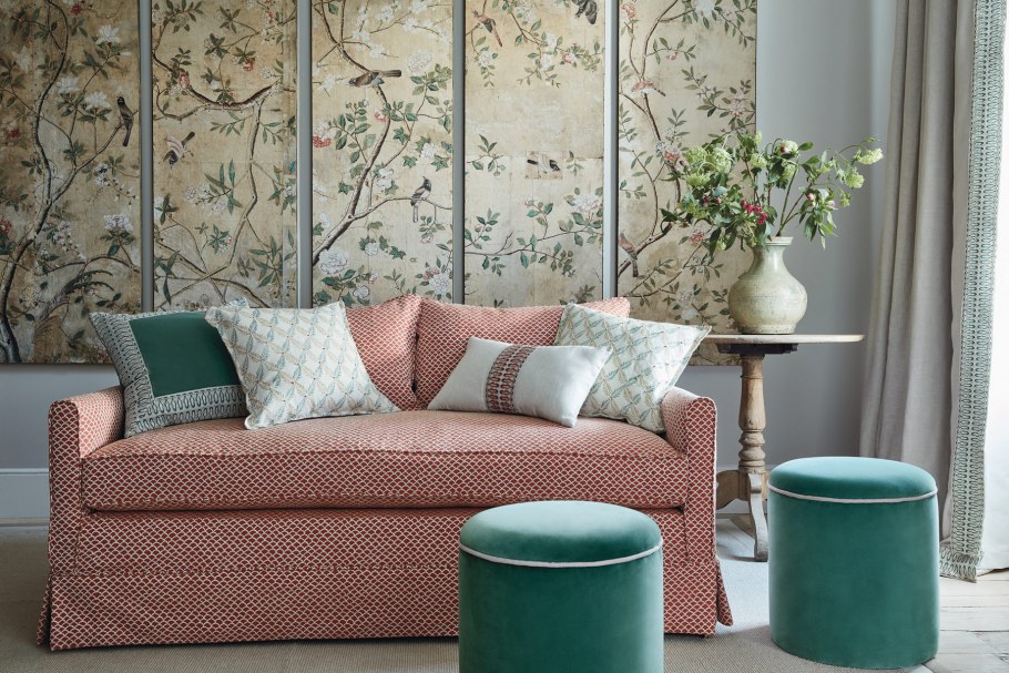 Обои для спальни комбинированные