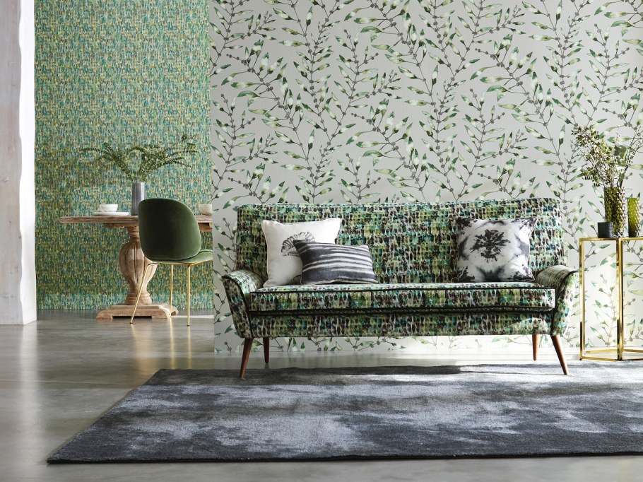 Обои с эффектом окрашенных стен