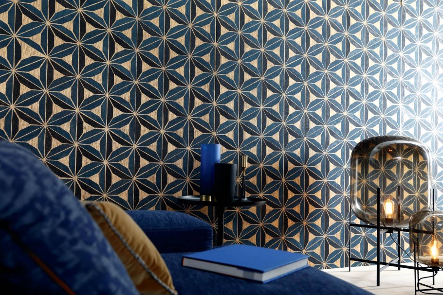 Фреска в интерьере гостиной в стиле лофт