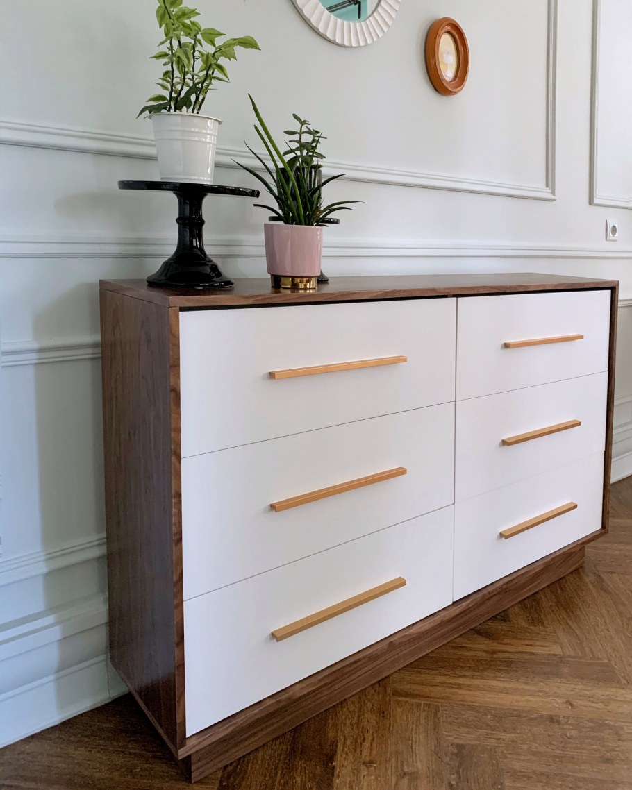 Икеа ХЕМНЭС комод серый