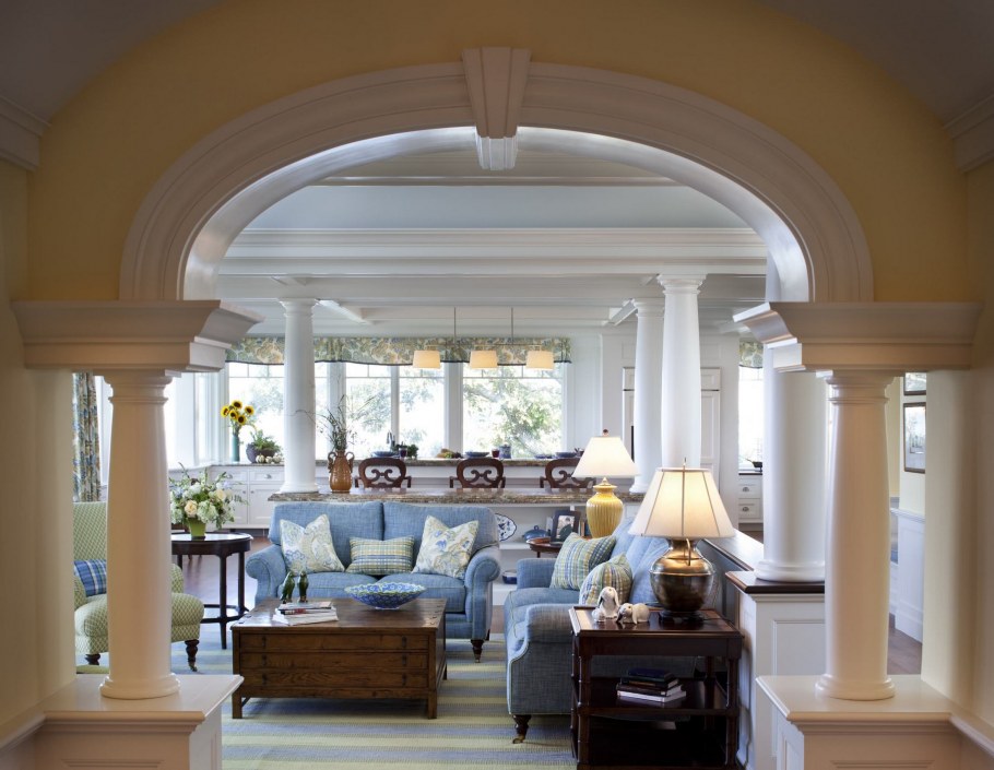 Перегородка из гипсокартона в классическом стиле