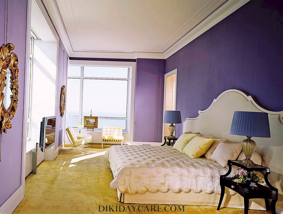 Фиолетовый цвет в интерьере