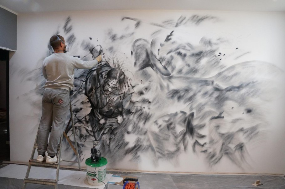 Аэрография на стенах