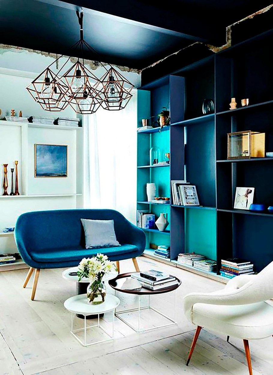 Интерьеры в синих тонах