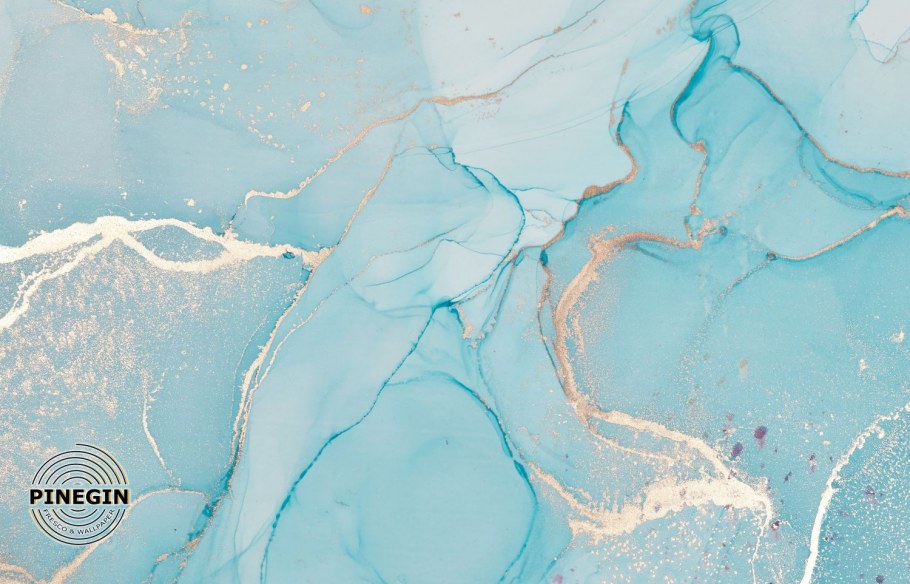 Голубой мрамор с белым золотом фон в высоком разрешении