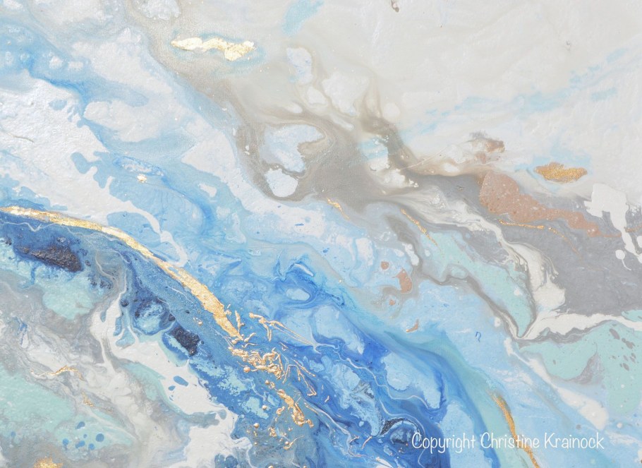 Фотообои синий мрамор