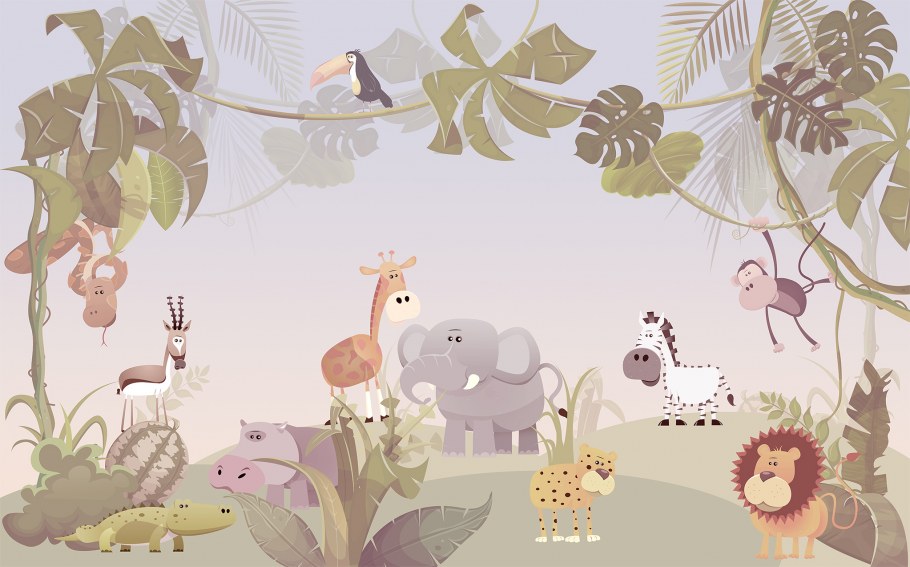 Affresco джунгли