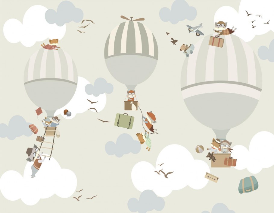 Детские фотообои путешествия