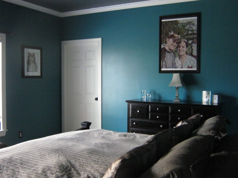 Бирюзовая краска для стен