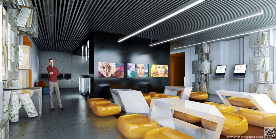 Интерьер зоны ожидания