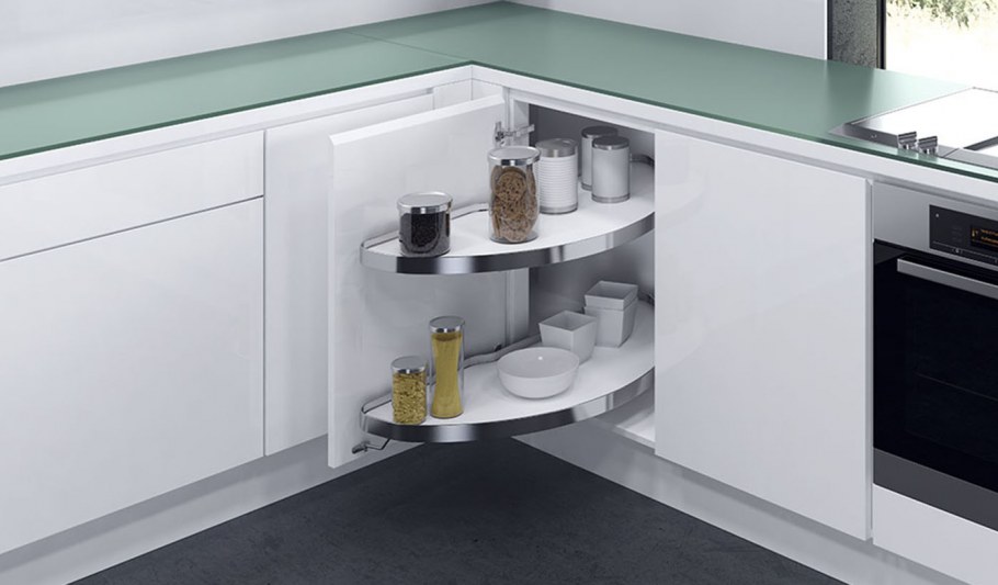 Нижняя угловая Карусель Cornerstone l на 2 полки ширина фасада 450 мм Vauth-Sagel