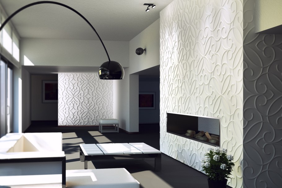 Гипсовые 3d панели Каскад