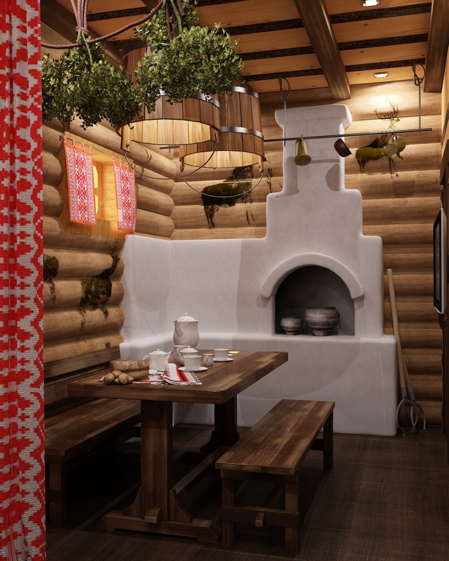 Русская печь для бани