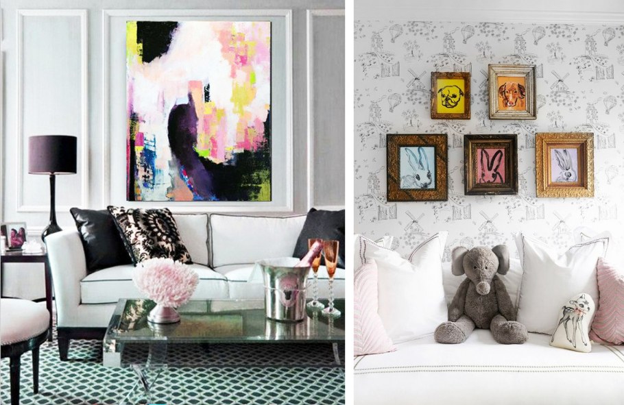 Декор над диваном