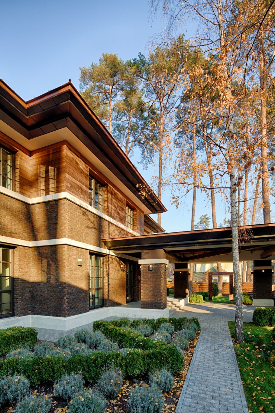 Дом в стиле Модерн Райт