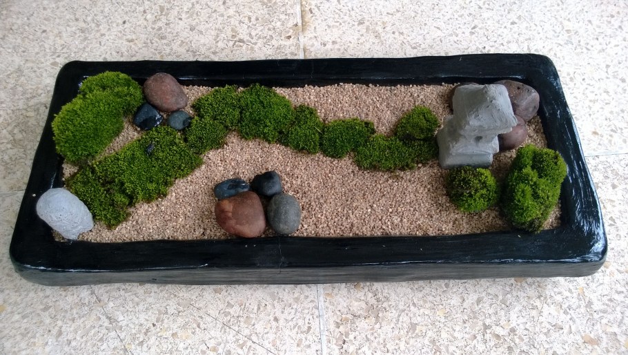 Сад камней в миниатюре