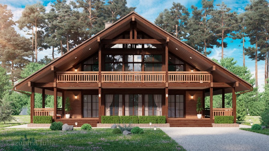 Шале из клееного бруса "Алпин"