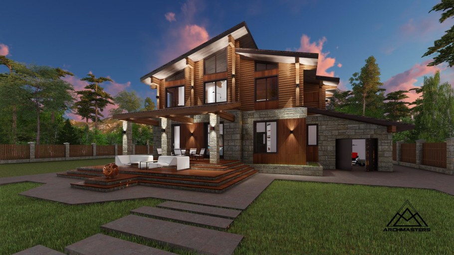 Проекты домов и коттеджей Шале