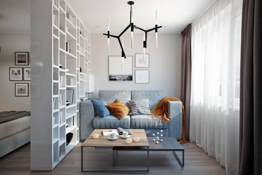 Квартира в скандинавском стиле 35 кв