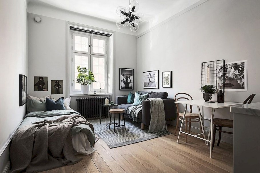 Однокомнатная квартира в скандинавском стиле