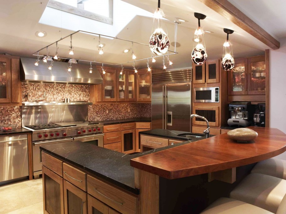 Освещение на кухне