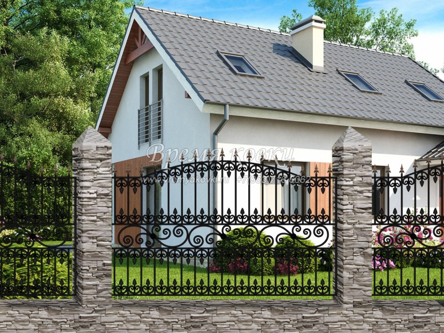 Красивые заборы из металла