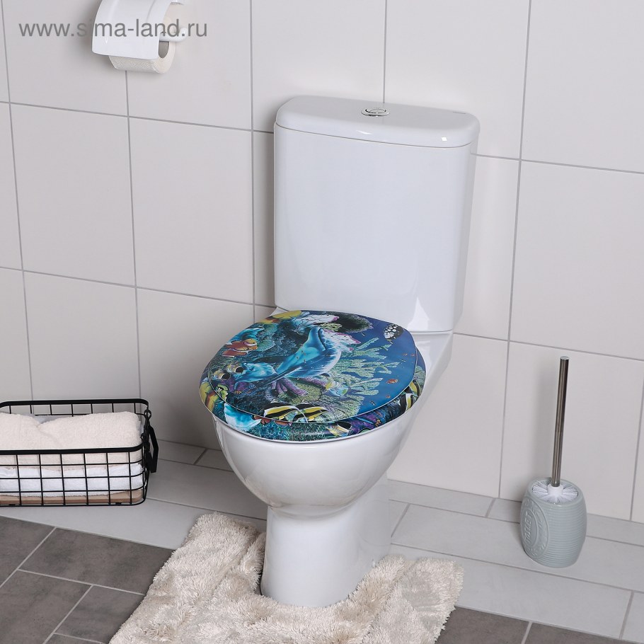 Голубой унитаз